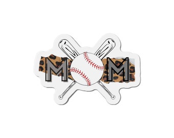 Baseball Mom Die-Cut Magnet