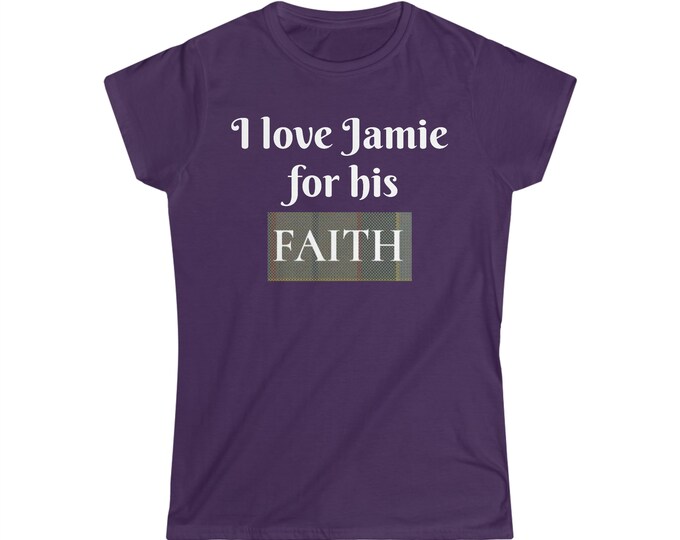 Jamie's faith (dark colors) Women's Softstyle Tee