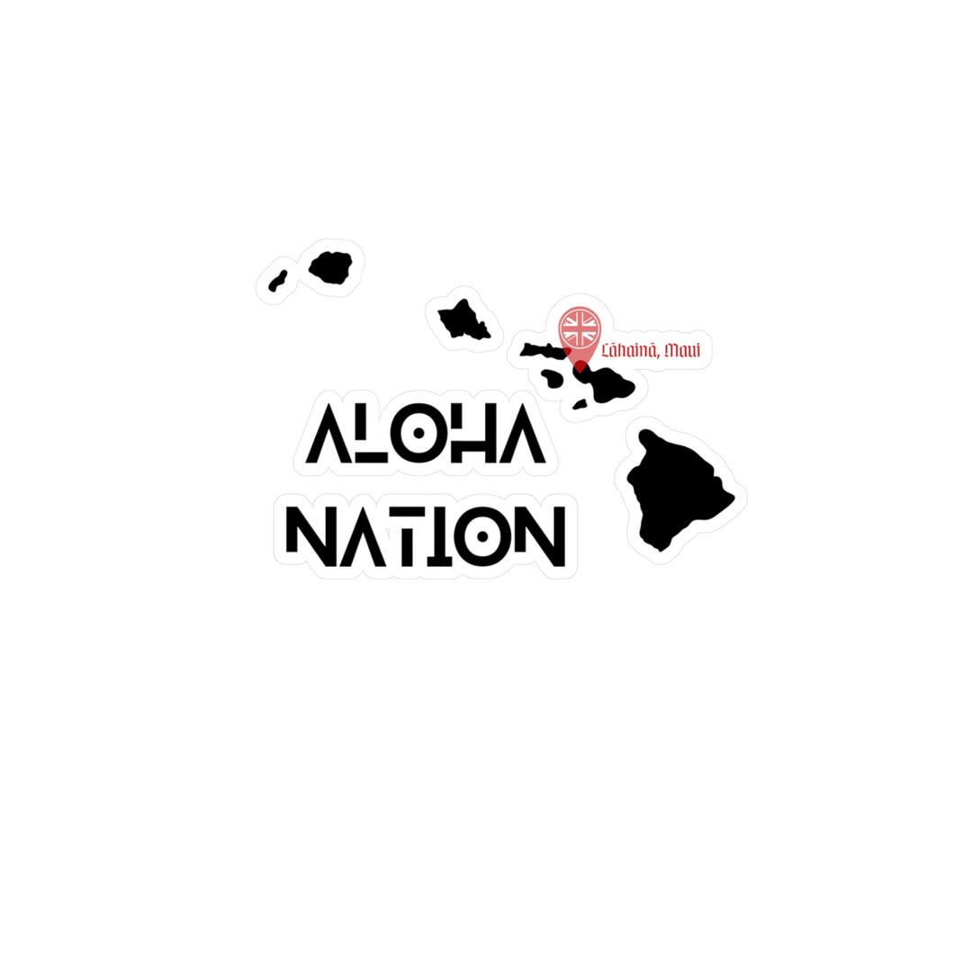 Hawaii Sticker Maui Sticker Aloha Nation Sticker Black Etsy