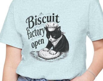 Biscuit Factory Open Cat kneading dough T-Shirt