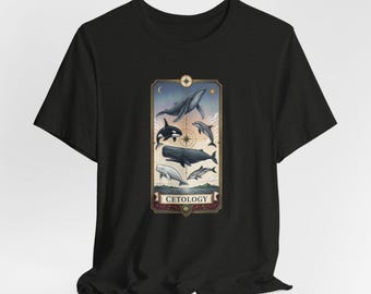 Cetology Tarot Card Tee | Whales Dolphins Ocean Marine Mammal Shirt