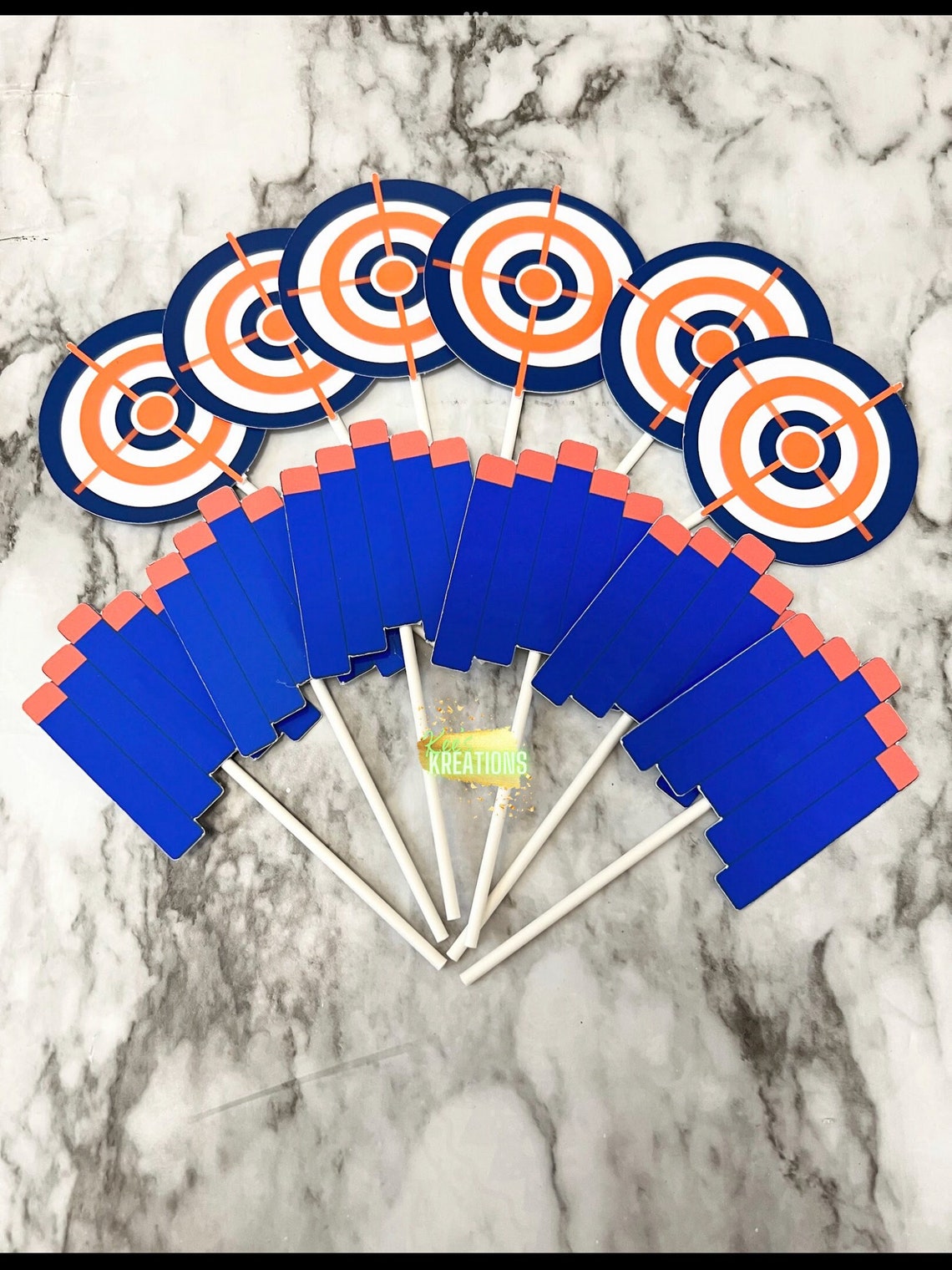 Nerf Cupcake Toppers Nerf Toppers Nerf Party Nerf Etsy