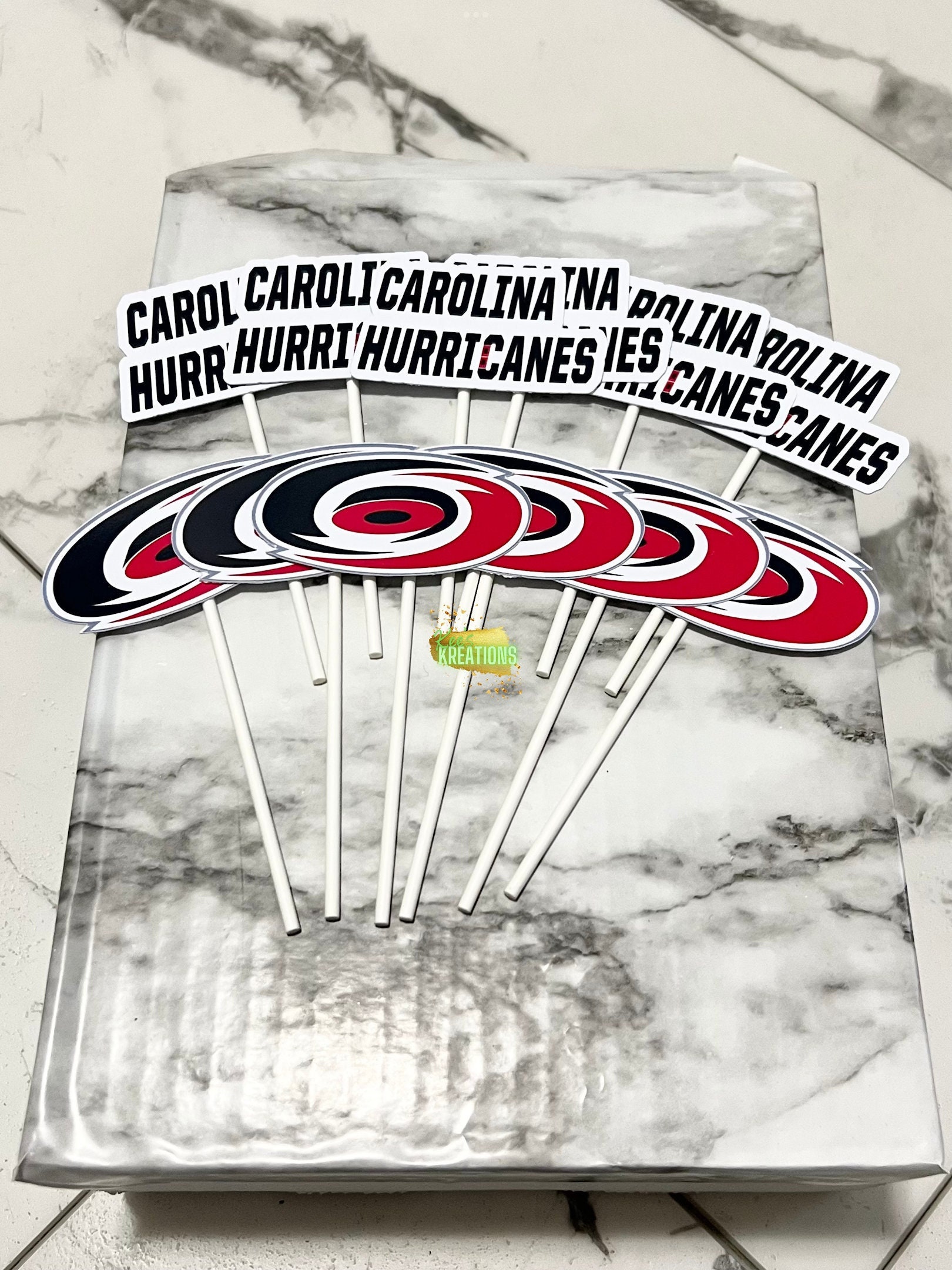 Carolina Hurricanes Cupcake Toppers Carolina Hurricanes Etsy