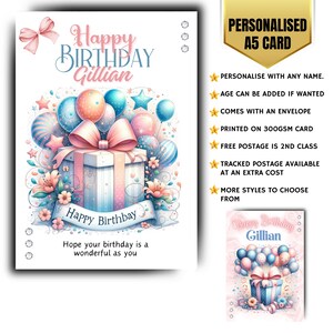 Carte d'anniversaire personnalisée, talons glamour, femme, femme, fille, carte pour adolescente sur mesure, jalon d'âge