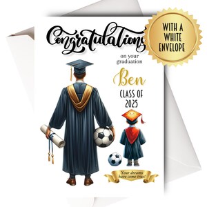 Carte de remise des diplômes personnalisée félicitations bravo, examens de fin d'études réussis