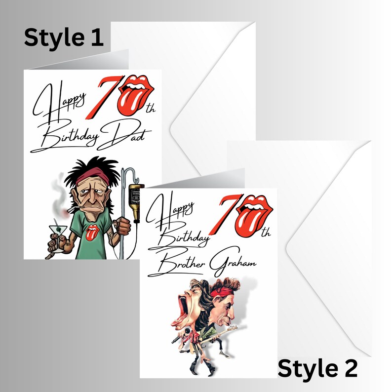 Personalisierte Weihnachtskarte – Rock’n’Roll Weihnachtsmann Mit Gitarre – Mit Individuellem Namen, A6 Format – Witzig Für Männer, Papa, Opa