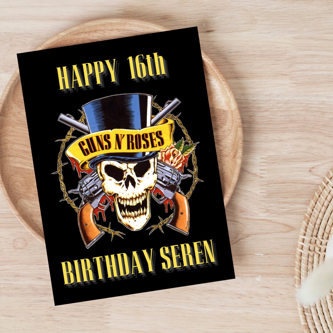 Personalised Rock Band Birthday Card 70s Rock N Roll Etsy