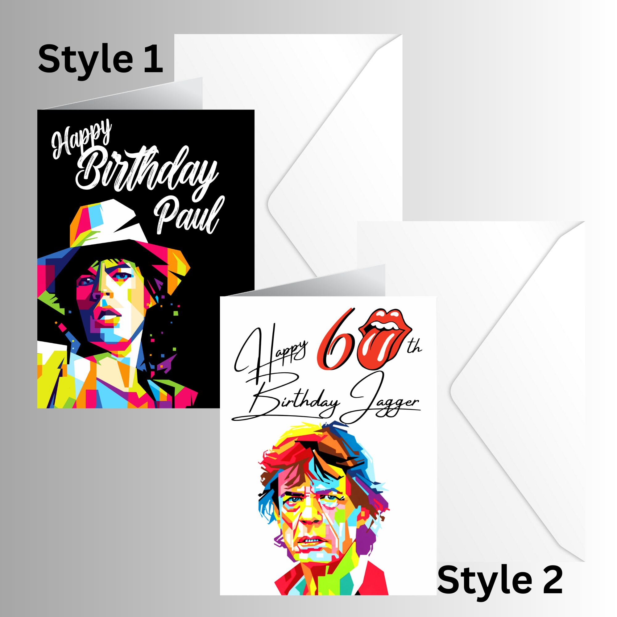 Personalised Rock Band Birthday Card Age Card Music Rock N Roll 70s