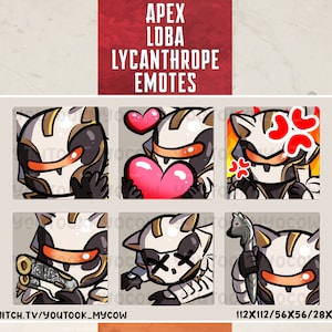 Loba Lycanthrope Prestige Skin. Apex Legends - Twitch, Kick, Discord Emotes Pack