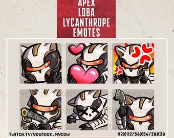 Loba Lycanthrope Prestige Skin. Apex Legends - Twitch, Kick, Discord Emotes Pack