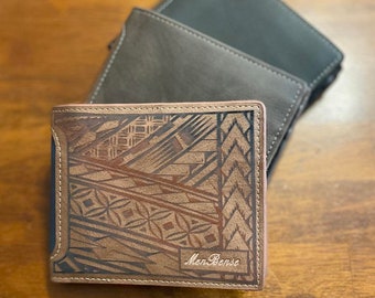 Leather Wallets from Men Bense Laser Marked