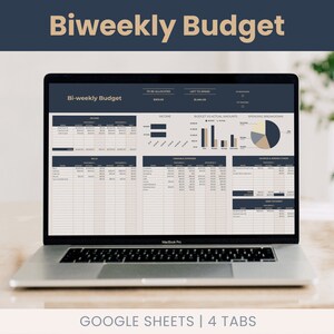 Biweekly Budget Template: Financial Planner for Google Sheets (Digital Download)