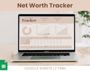 Net Worth Tracker: Finance Spreadsheet in Google Sheets (Digital Download)