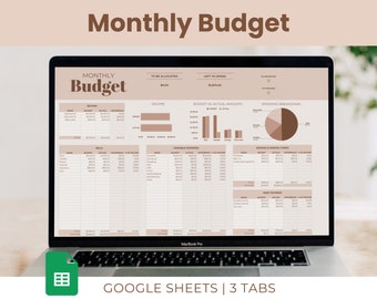 Monthly Budget Spreadsheet: Zero Based Budget in Google Sheets (Digital Download)