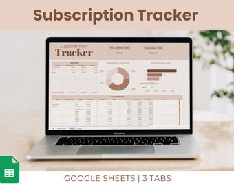 Subscription Tracker Spreadsheet: Financial Planner for Google Sheets
