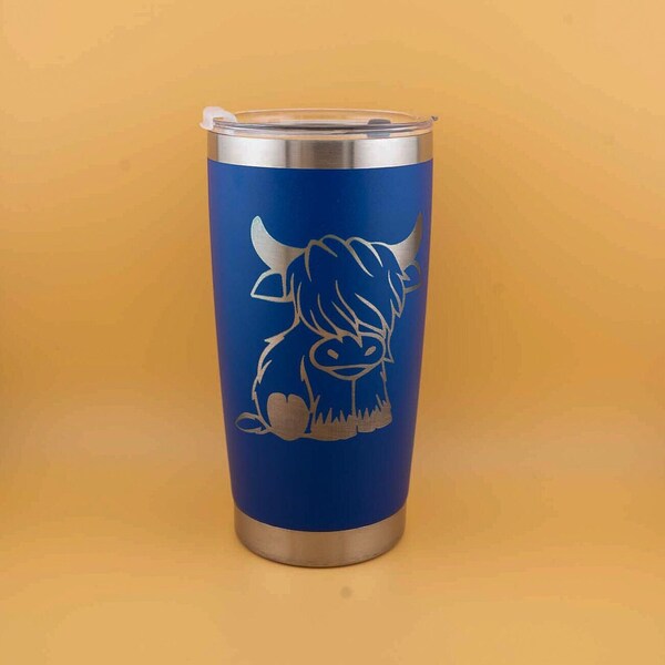 Highland cow engraved Thermal Mug