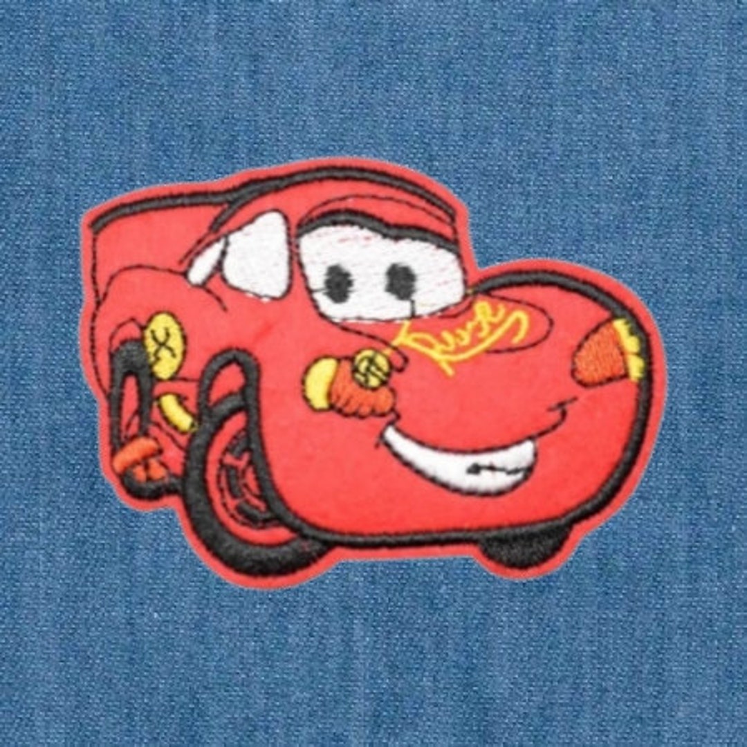 Lightning Mcqueen Cars Embroidered Embroidery Patch Patches Iron on Sew