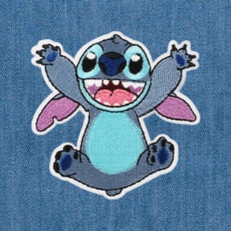 Lilo and Stitch Stitch and Angel Embroidered Iron on Patch Disney 90s Kids  patches for Clothing Backpack Hats 