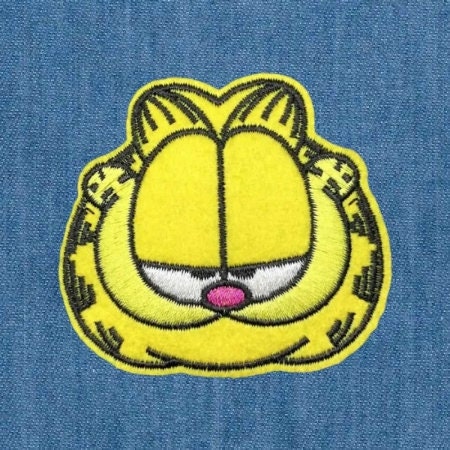 Garfield Patch Garfield Cat Embroidered Embroidery Patch Patches Iron on Sew - Etsy