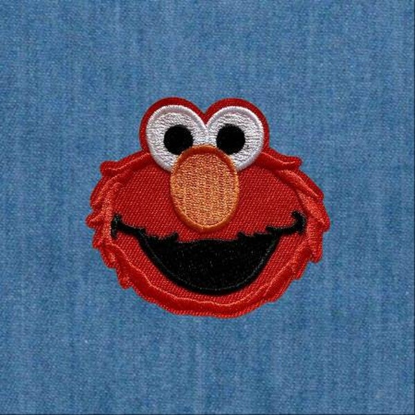 Elmo Sesame Street Embroidered Embroidery Patch Patches Iron On Sew On Transfer Craft Crafting Applique