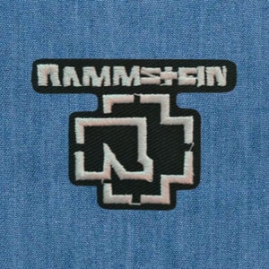 Rammstein Écusson Patch en fer brodé sur accessoire Souvenir