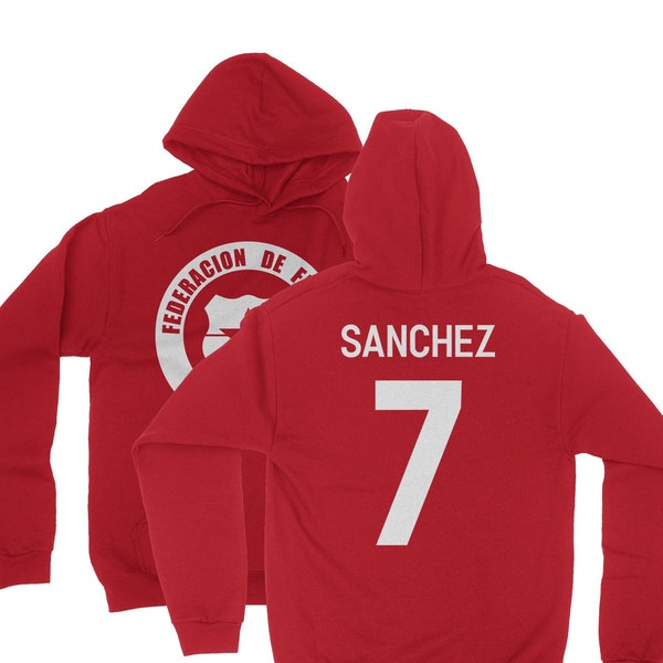 Legendary Chilean Soccer Player Alexis 7 Copa America 2024 Hooded Sweatshirt