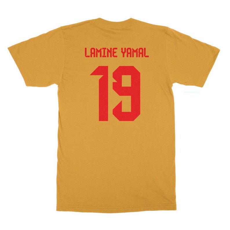 Spain Soccer Cup Fan Lamine Yamal 19 Jersey Style Unisex T-shirt - Etsy