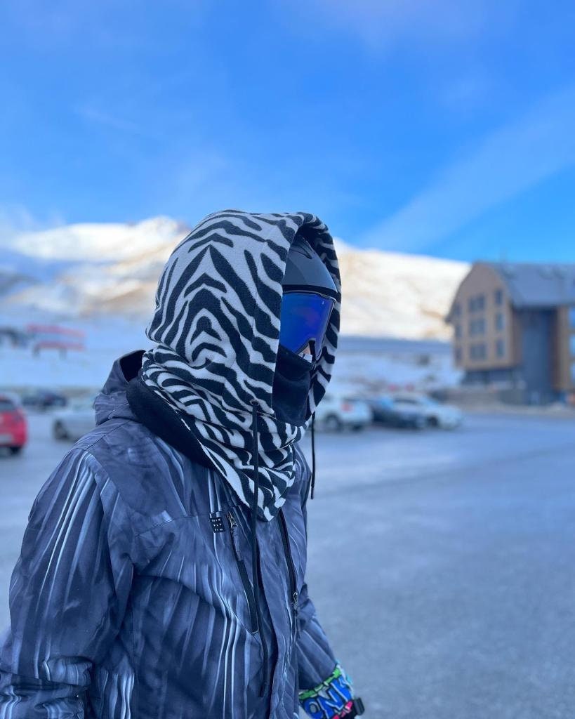 1 pièce Masque de ski à capuche Sherpa beige, cagoule d'hiver Pour Temps  Froid Coupe-vent Réglable Résistant Au Vent Couverture De Capuchon Chaud