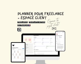 TEMPLATE NOTION FRANCÉS - Organización para Freelance + Área de Clientes