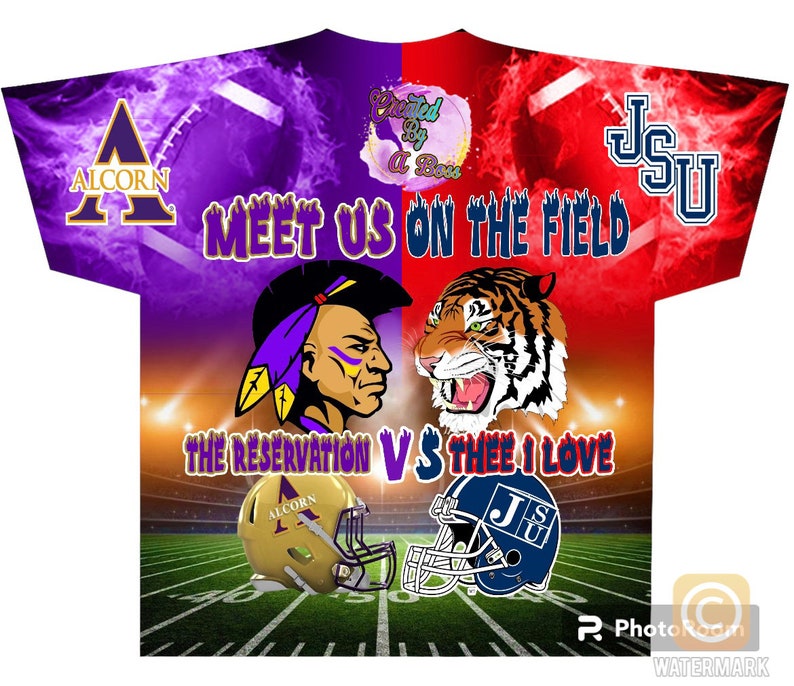 Jsu/alcorn 3D Tee JSU Alcorn 3d Shirt All Over Print Alcorn Braves JSU
