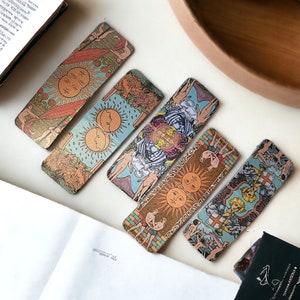 Bookmarks, tarot bookmarks, tarot, magnetic bookmarks, gifts for her, gifts for him, Christmas gifts