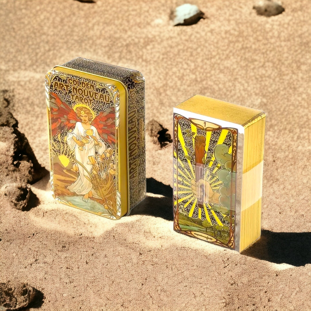 Tarot Cards, Tarot for Beginner, Gold Tarot, Foil Edge Gilded Tarot