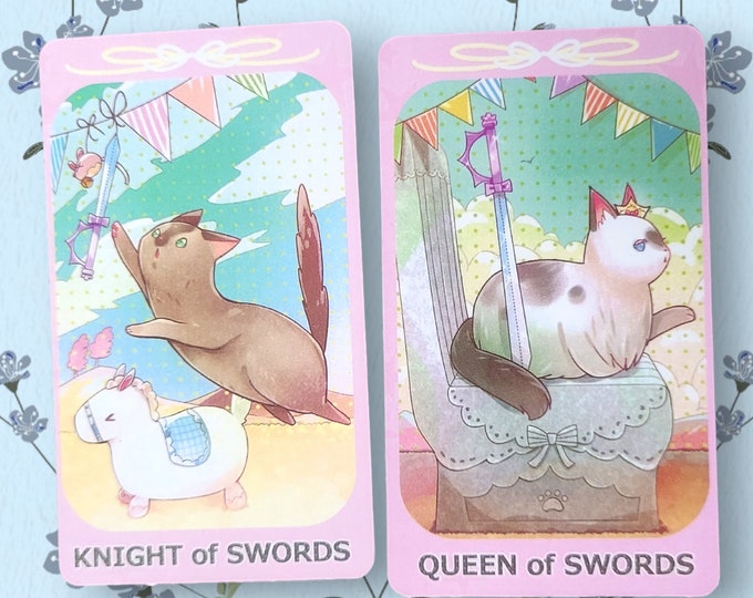 Tarot Cards, Dreaming Cat Tarot, Cute Tarot Card, 78 CARDS, Tarot Cards