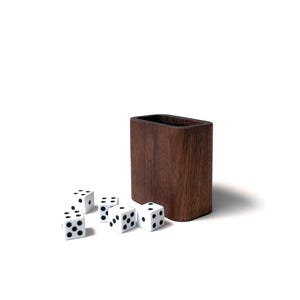 Classic Dice Cup by Fire Road – Wood Dice Shaker, Handmade and Felt Lined, Perfect for Game Night, Yahtzee, Luxury Dice Game Made in the USA