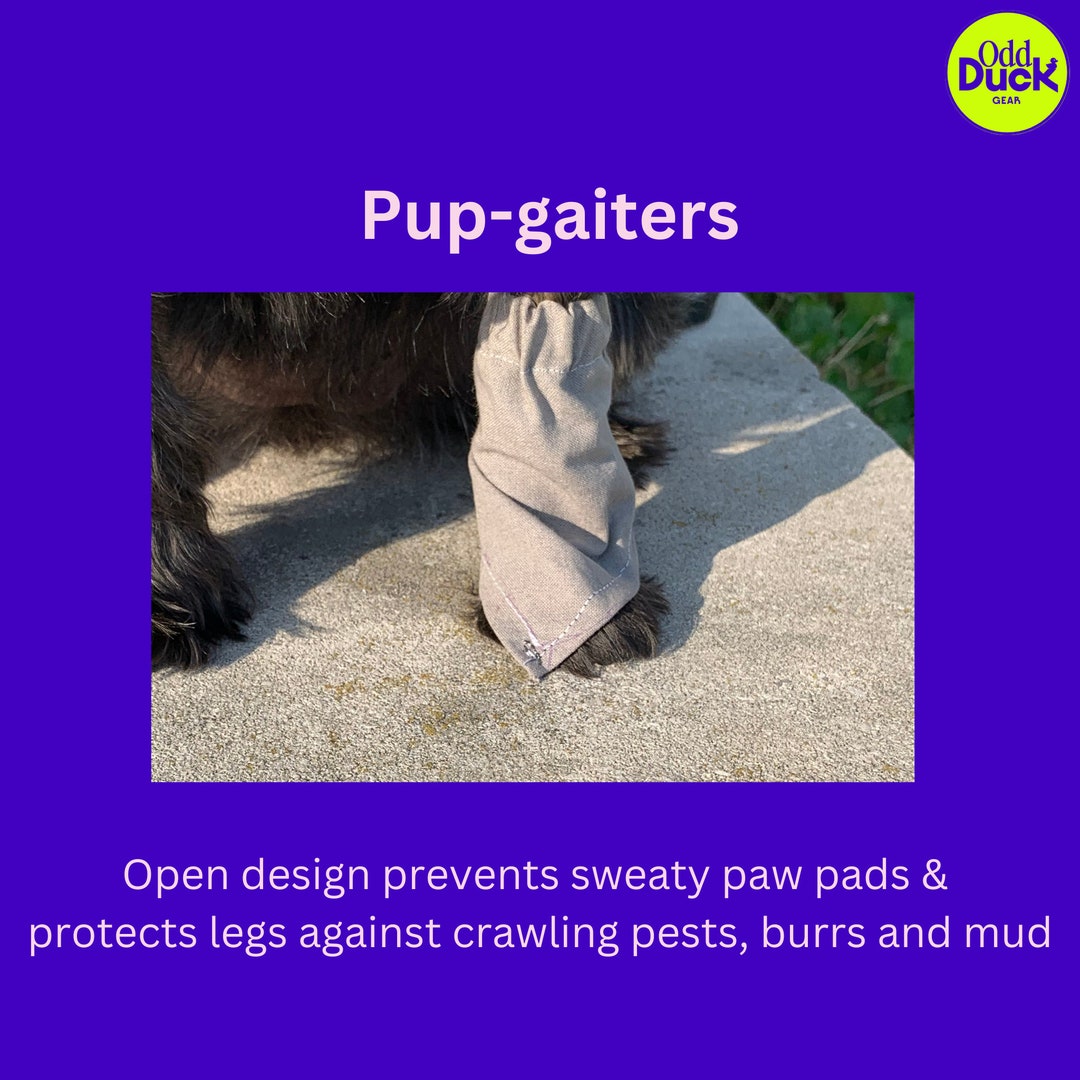 Pupgaiters, Keep Your Pet Safe and a Little Cleaner, Designed to