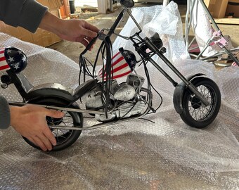 Captain america and triburner billy bike