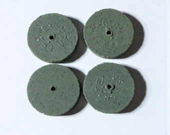 Cratex 7/8" x 1/8" w 1/16" doorn met siliconenrubber polijstschijven 4 stuks