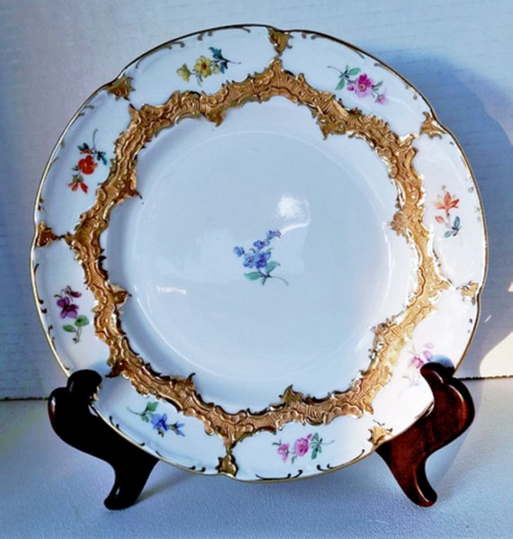 マイセンアンティーク手書きプレート