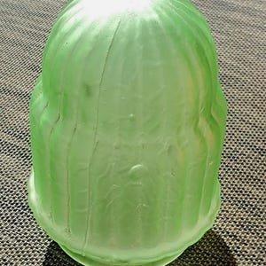 Art Deco- Mid Century 20s/30s Uranium Glass Domed Lamp or Ceiling Pendant Shade