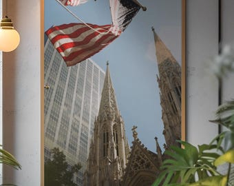 New York Cityscape Photography Print: Modern Architecture Wall Art, NYC Skyline Digital Download
