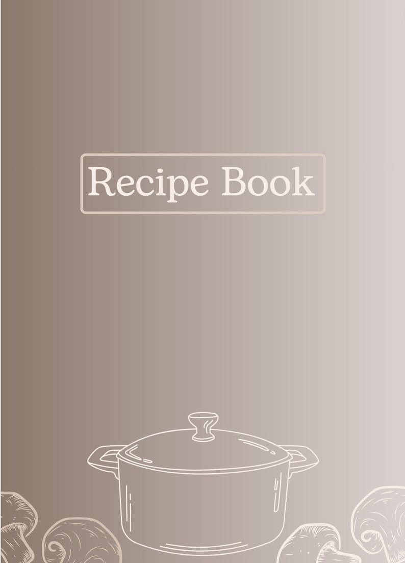 Recipe Book Etsy