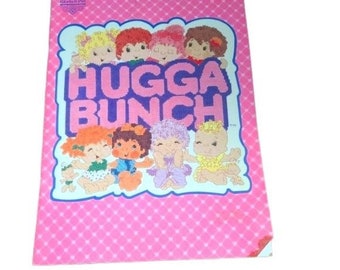Vintage 80s Hugga Bunch Hallmark Cross Stitch Book / 80s girls toys