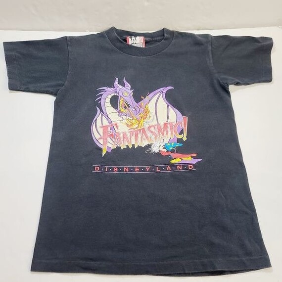 Vintage 90s Design Design Fantasmic Disneyland Mickey Mouse Black 
