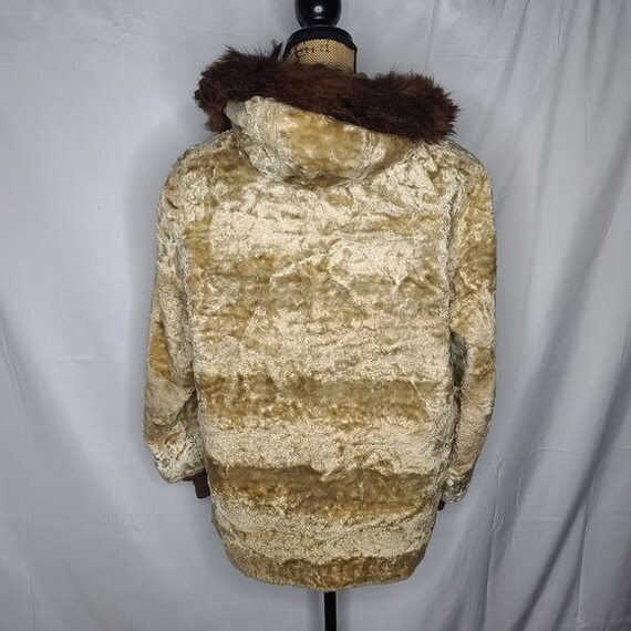 Vintage 70s Tan Fur Penny Lane Coat / Vintage hoo… - image 3