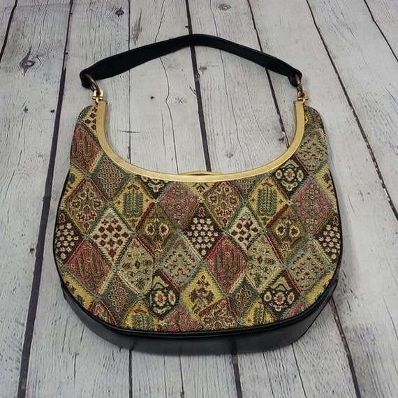 Vintage 50s 60s Rosenfeld Tapestry Handbag - image 4