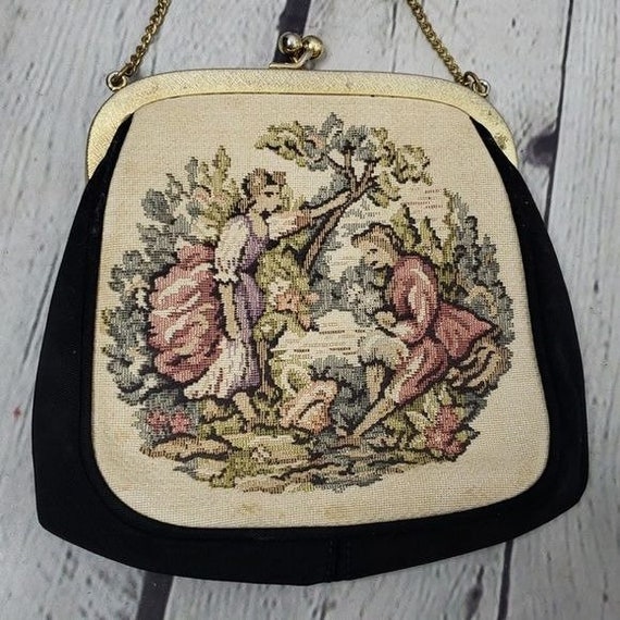 Vintage 50s JR Julius Resnick Needlepoint Woven Tapes… Gem