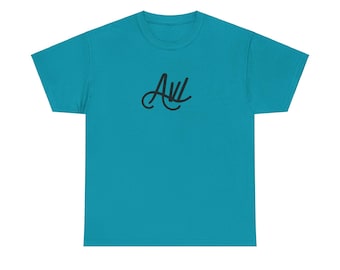 AVL Tshirt. Black Letters on Multiple Color Shirts celebrating Asheville NC