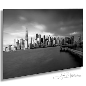 Lower Manhattan Island NYC Black & White New York City Fine Art Print / Canvas / Acrylic / Metal / Photography