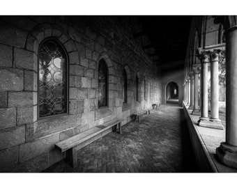 The Met Cloisters Black & White / Fine Art Print / Canvas / Acrylic / Metal / Photography