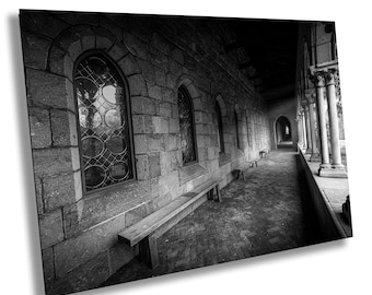 The Met Cloisters Black & White / Fine Art Print / Canvas / Acrylic / Metal / Photography